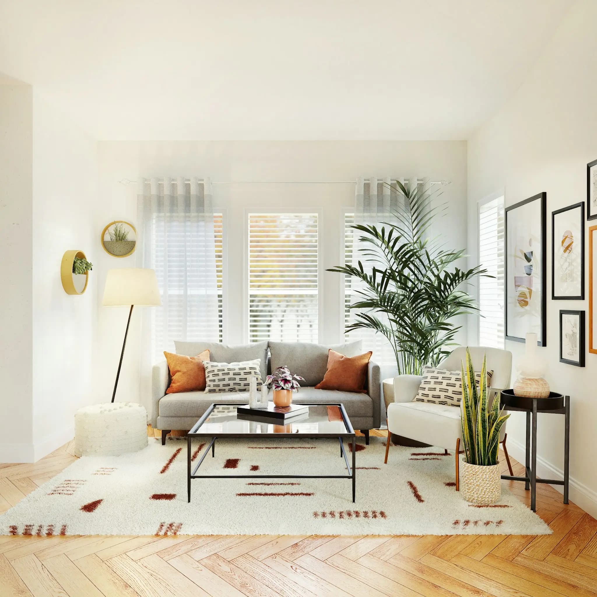 Mise en valeur d’un intérieur en vente